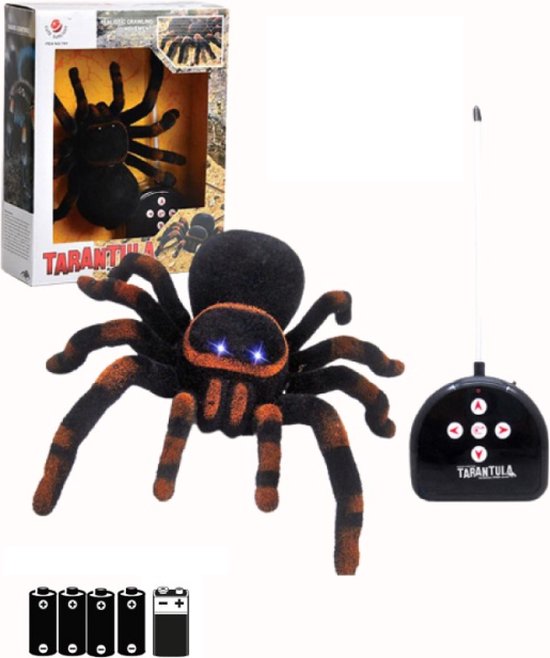 Bestuurbare Tarantula Spin - Speelgoed Vogelspin - RC Spider - Bestuurbaar voertuig - Speelgoed voertuig - Spin - Inclusief afstandsbediening en Batterijen