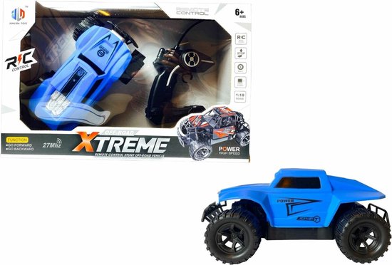 RC XTREME Radiografisch bestuurbare Auto - blauw - voor kinderen vanaf 3 jaar