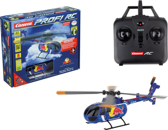 Carrera RC Helikopter - Red Bull BO 105 C - Carrera Profi RC - 2,4GHz RC Model Kant en Klaar