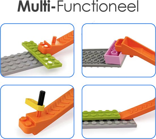 Ainy - Bouwblokken Elementensplitser Zwart | Brick Separator technic creator | classic technisch speelgoed gereedschap tool voor bouwmodel en bouwsets | geschikt voor Mould King of Lego stenen