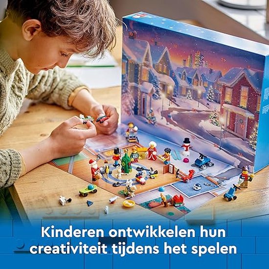 STOREX LEGO City Adventkalender 2024, Bouwbaar Aftellen naar Kerst Speelgoed voor 5 jaar en ouder, Bouwpakket voor Kinderen met 24 verrassingen voor Kerstmis, Kerstcdeau voor Meisjes en Jongens