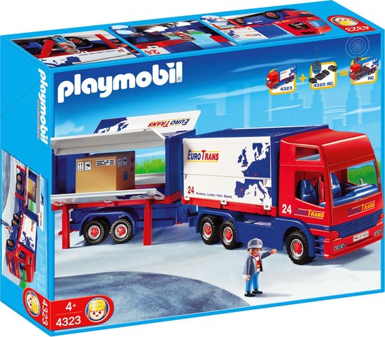 PLAYMOBIL Vrachtwagen met Aanhanger - 4323