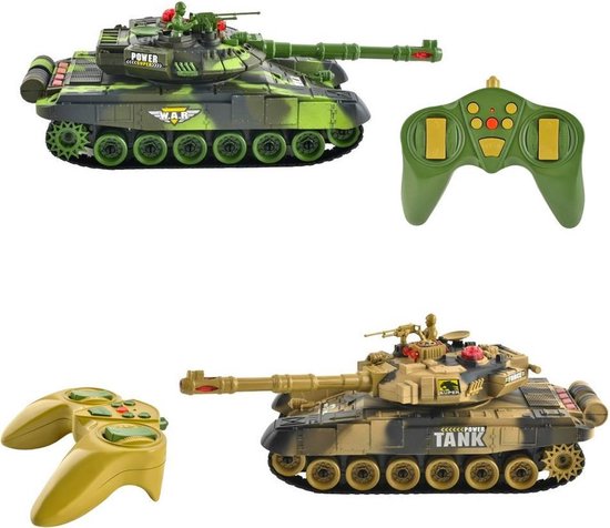 Ariko XXL Radiografisch Bestuurbare Tanks Duo Tank Battle 2,4Ghz - Inclusief battery-pack - incl 4 x AA batterijen