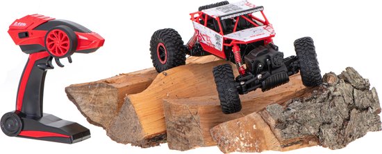 RC Voertuig Rock Crawler - RC Auto - 2.4 Ghz - 1:18 - Rood - Bestuurbare auto - Radiografisch Bestuurbare Auto - 4WD