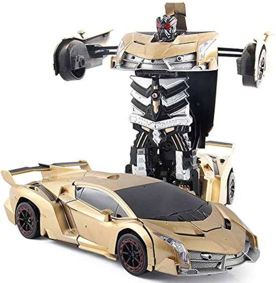 M.T.C © RC Transformer ROBOT auto Lamborghini bestuurbare GOUD