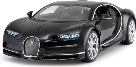 1:14 Jamara 405134 RC Sport Auto Bugatti Chiron - Zwart - 2,4GHz RC Model Kant en Klaar