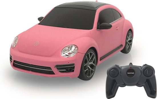 RASTAR Rc Beetle Volkswagen Roze, Op afstandbestuurbare auto, 2.4 GHZ.auto schaal 1:24 Werklampen 2,4 Ghz | Speelgoed Cadeau Voor Kinderen