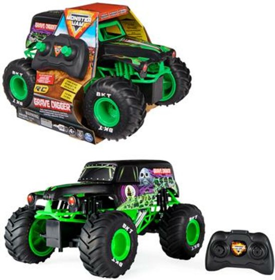 Monster Jam RC - officiële op afstand bestuurbare Grave Digger - monstertruck op een schaal van 1:15 - 2,4 GHz