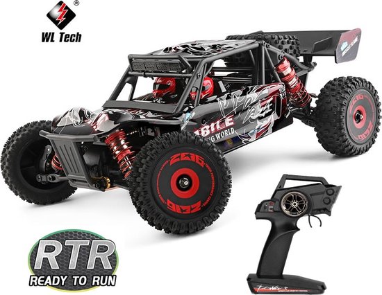 Wltoys 124016 Snelle RC Auto met Brushless Motor - RC Voertuig Volwassenen - Off Road Desert Buggy - Radiografisch Bestuurbare Terreinwagen - RC Car