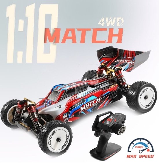 Wltoys 104001 Snelle RC Auto - RC Voertuig Volwassenen - Off Road Buggy - Radiografisch Bestuurbare Racewagen - 1:10 Schaal