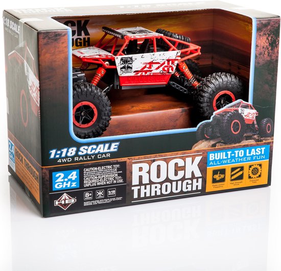 RC HB-P1802 - 2.4GHz 4WD OFF ROAD 1:18 - 15KM/U - RC auto - Radiografisch Bestuurbaar - Blauw