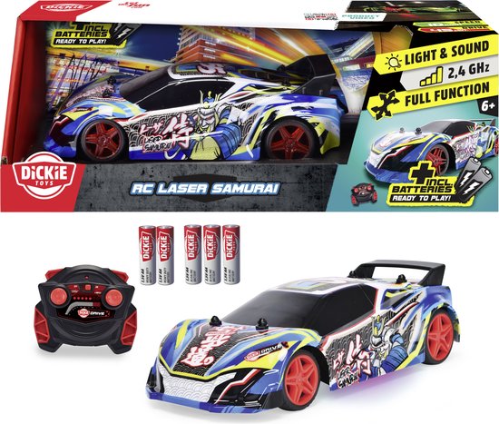 Dickie Toys - Rc Laser Samurai - Racewagen - Licht en geluid - Vanaf 6 jaar