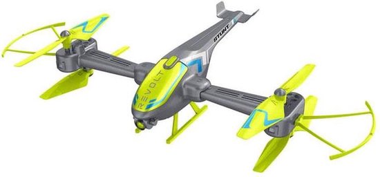 Revolt RC Helicopter Drone met Verlichting - Afstandsbestuurbare Scorpion Heliquad 360° Flip - Syma Beginnersdrone met Automatische Landing - Inklapbaar - USB-Oplaadbaar