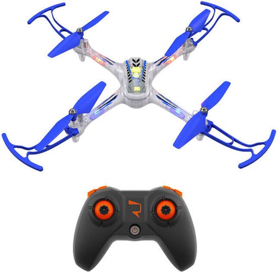 Revolt RC Drone met Verlichting - Afstandsbestuurbare Night Hawk Stuntdrone met 16 Stunts - Syma Beginnersdrone voor Kinderen - Met Automatische Landing - USB-Oplaadbaar