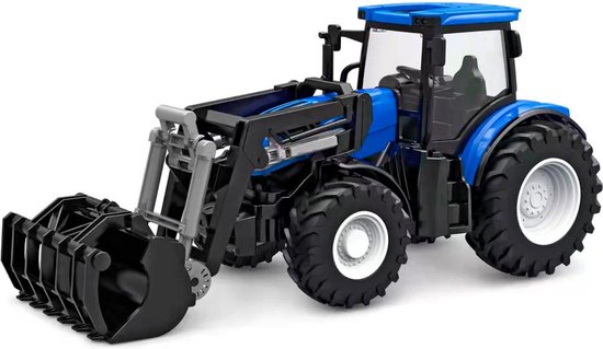 Kids Globe RC Tractor met Frontlader - Blauw