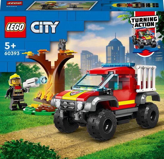 LEGO City 4x4 Brandweertruck redding Set - 60393