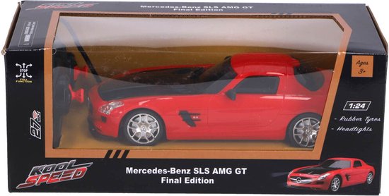 Kool Speed Rc Mercedes-Benz Sls Amg Gt Final Edition 1:24 + Licht Zwart/Rood