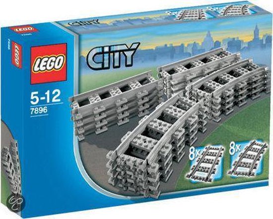 LEGO City Rechte rails en bochten - 7896