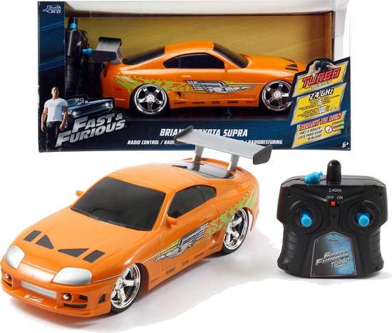 Jada Toys - Fast & Furious - RC Toyota Supra 1:16 - Oranje - 2 4GHz - Vanaf 8 jaar - Bestuurbare auto