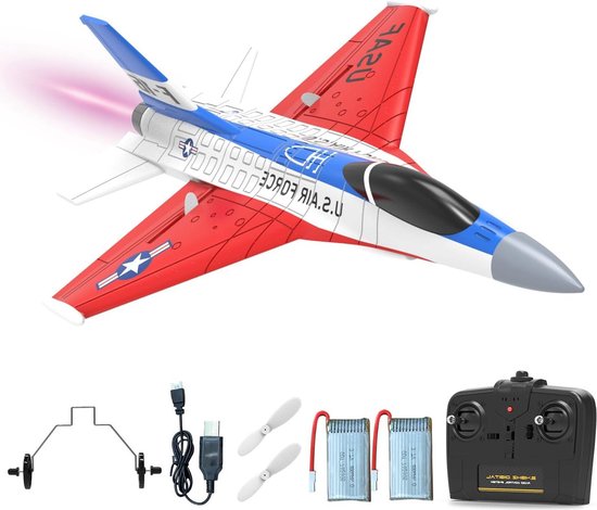 24 GHz RC Jet F-16 Fighting Falcon Fighter - Klaar om te vliegen - Beleef magische vliegervaringen - voor beginners - jongens en meisjes RC vliegtuig