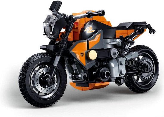 Sluban Motor 310GS M38-B1130 | City speed champions adventure | Classic creator motorfiets | Technische speelgoed voor kinderen en volwassenen | 196 bouwstenen (compatibel met Mould King of Lego stenen)