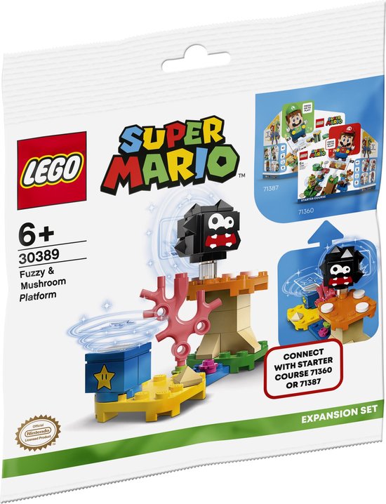 LEGO Super Mario 30389 Fuzzy en het Paddenstoelplatform - (polybag)