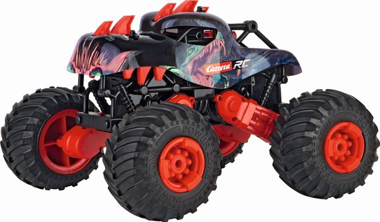 Carrera Monstertruck Rc Dino Car 2,4 Ghz 1:16 Rood/zwart 5-delig