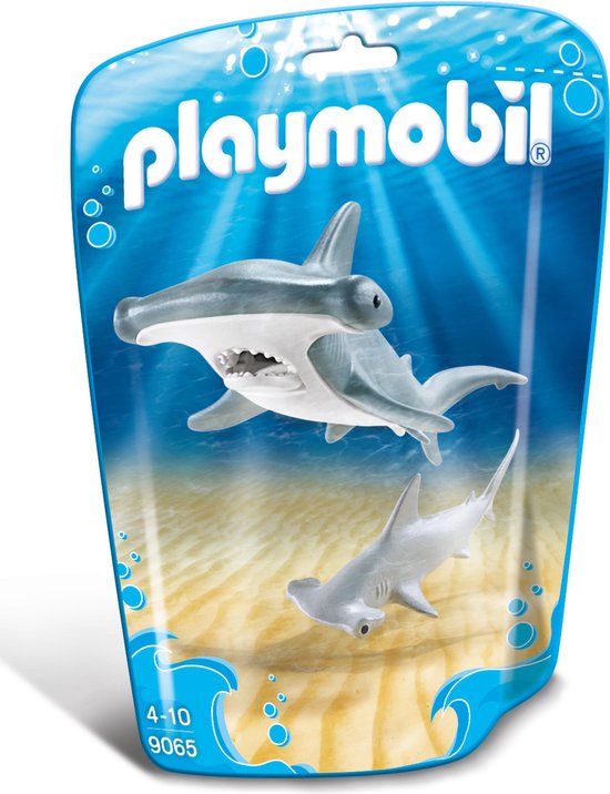 PLAYMOBIL Hamerhaai met jong  - 9065