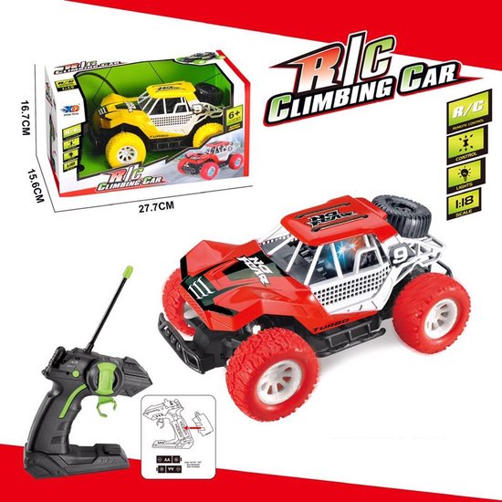 Remote Control Climbing Car Oplaadbare RC Stuntauto USB 1:18 buggy op afstandsbediening + 3.7v herlaadbare batterij