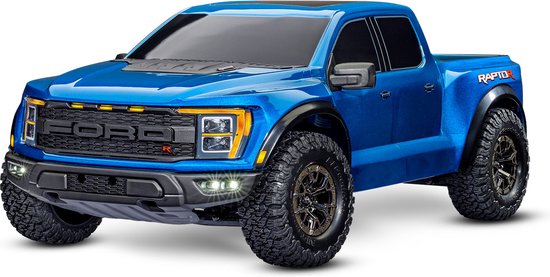 Traxxas FORD F-150 RAPTOR 4X4: 1/10 SCALE 4WD TRUCK WITH TQI BLUE TRX101076-4BLUE