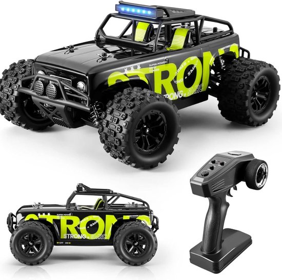 White-label® RC Auto Volwassenen - Bestuurbare Auto voor Buiten - Offroad - Zwart