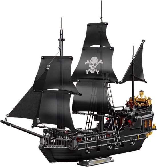 Zhe Gao - Piratenschip Black Pearl Pirate | Pirates of the Caribbean Adventure | Classic Creator STEM piraten boot speelgoed expert technisch bouwpakket voor kinderen en volwassenen | 1424 bouwstenen (niet compatibel met Mould King of Lego stenen)