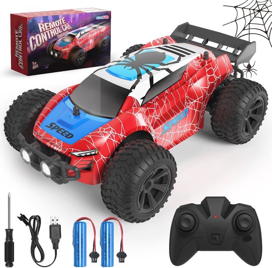 Op afstand bestuurbare auto voor kinderen - 2,4 GHz RC speelgoed, 1:20 offroad buggy met verlichting, oplaadbaar en drift funktionaliteit, cadeau voor jongens en meisjes vanaf 3 jaar