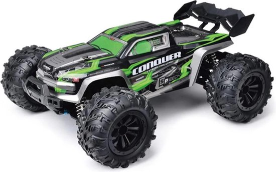 Bestuurbare auto 1:16 Schaal - Hoge Snelheid 50 Km/h - Ideaal voor Volwassenen en Kinderen - 2.4G Afstandsbediening - 4WD Off-Road Monster Truck - Buiten - RC Auto - Rc Truck - Groen