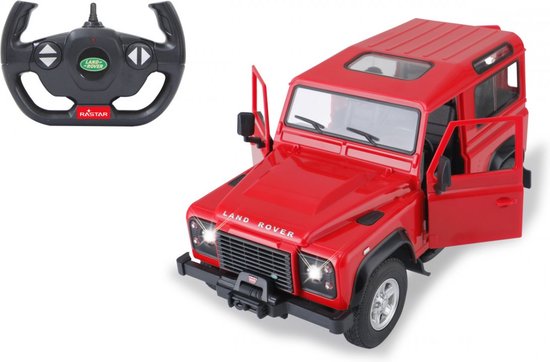 1:14 Jamara 403134 RC Land Rover Defender - Rood - 2,4GHz RC Model Kant en Klaar