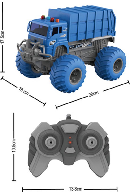 CRAZON R/C Telegeleide vrachtwagen licht en geluid 2.4ghz