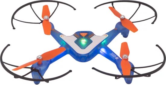 Revolt RC Drone met Verlichting - Afstandsbestuurbare Night Hawk PRO Stuntdrone met 16 Stunts en Anti-Drift-Sensor - Syma Beginnersdrone voor Kinderen -Met Automatische Landing - USB-Oplaadbaar