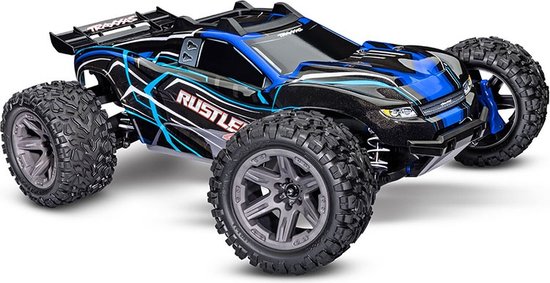 Traxxas Rustler 4X4 BL2-S Brushless 1/10 Stadium Truck Blauw TRX67164-4BLUE