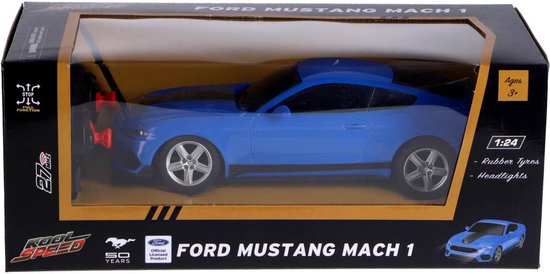 Kool Speed Rc Ford Mustang Mach 1 1:24 + Licht Blauw