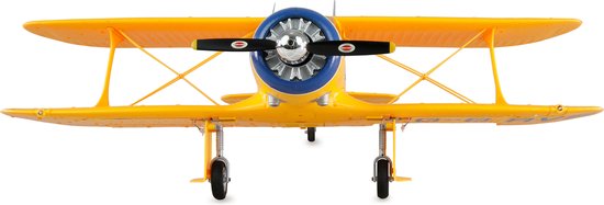 RC vliegtuig 24144 AMXFlight Beech D17s Doppeldecker 3D/6G RTF geel