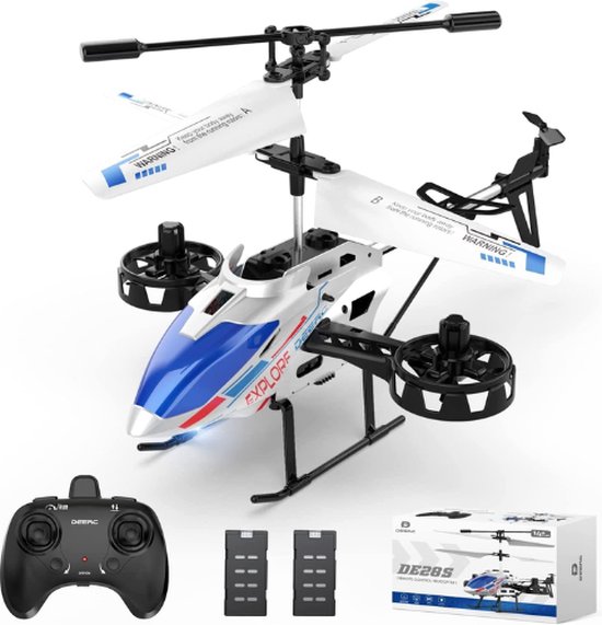 DEERC® RC Helicopter - RC Helicopter Volwassenen - RC Helikopter - RC Helicopter Voor Buiten - RC Helicopter Single Blade - RC vliegtuig - RC vliegtuigen Volwassenen