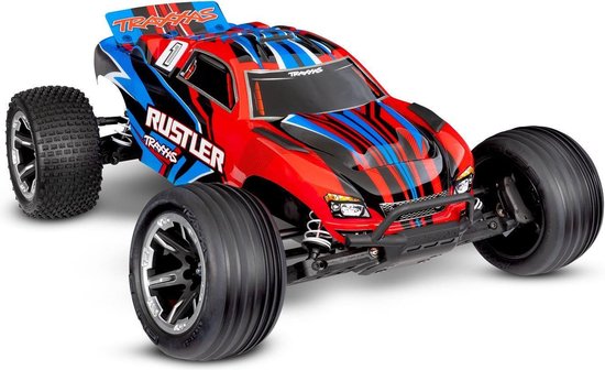 Traxxas Rustler 2wd Brushed HD incl battery & USB-C charger Red