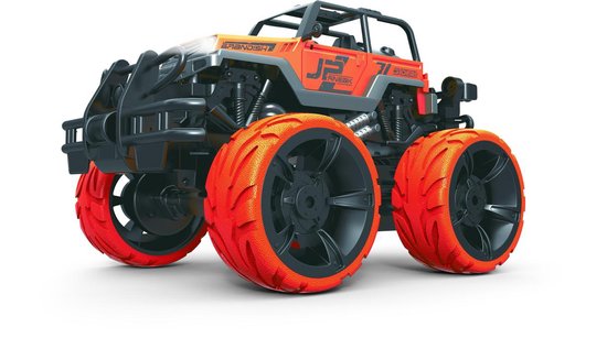 Wonky Cars Monster Truck - Bestuurbare RC Auto - 2,4 GHz Oranje