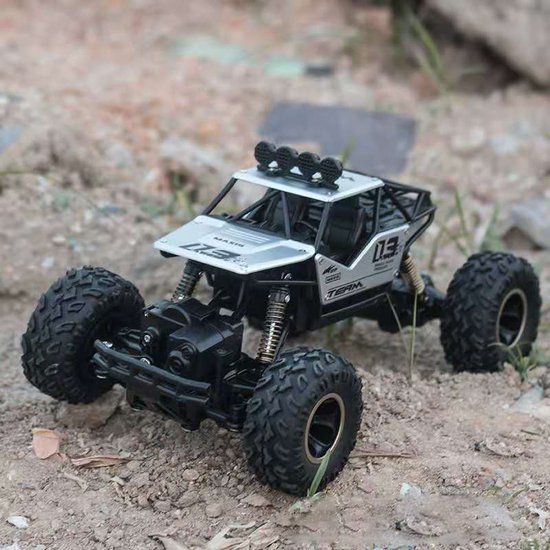 Bestuurbare auto - Zilver - voor off-road en op de weg - Diversicus RC auto - Afstandsbestuurbare Auto - Stunt Auto - Radiografisch Bestuurbare Auto - Voor Binnen en Buiten - Model 2021 - inclusief extra 2e accu