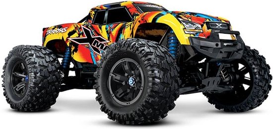 TRAXXAS X-MAXX 4WD VXL-8S MONSTERTRUCK TQI TSM (NO BATTERY/CHARGER), SOLAR FLARE