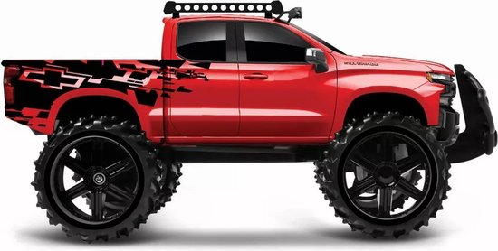 Maisto Tech Chevrolet Silverado 2019 2.4MHz RC (w/o batteries) 1:12 Rood/Zwart