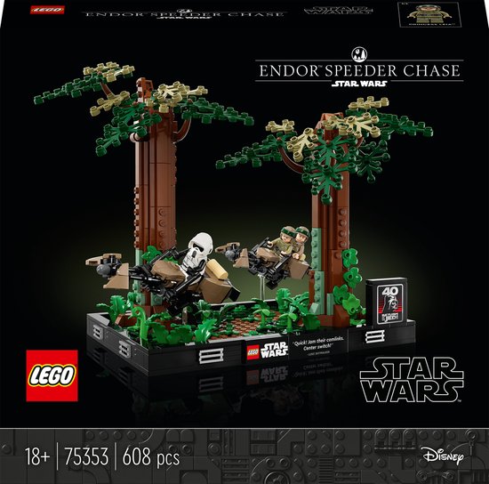 LEGO Star Wars Endor Speederachtervolging Diorama Set - 75353