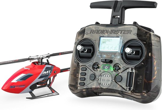 6-Kanaals Mini 3D RC-Helicopter met Dubbele Borstelloze Motoren en Pocket Afstandsbediening