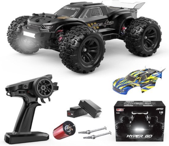 Thuys – RC Auto – Volwassenen – Offroad – Race Auto Afstandbestuurbaar – voor Jongens – Met Accu – Hoge Snelheid – 4x4 – Borstelloze Motor – Set – Zwart