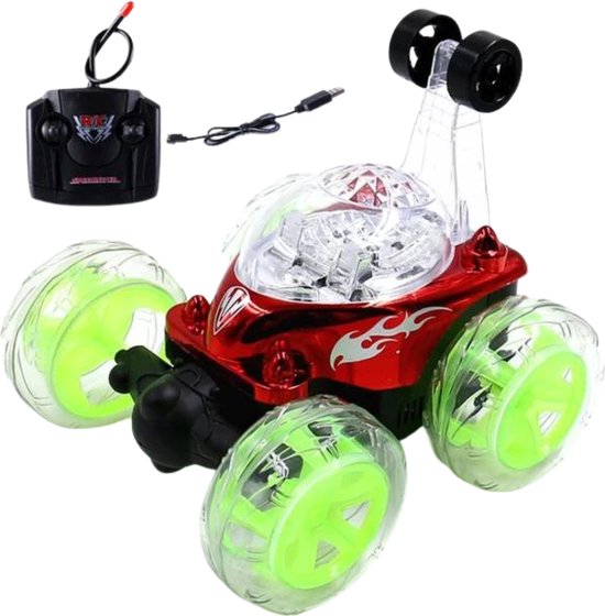 Stuntauto met afstandsbediening - Auto-speelgoed - 360 graden draaibare - 2,4 GHz RC auto